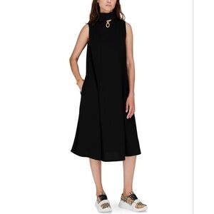 Max Mara Leisure Fantino Midi Knee Length Turtleneck Sleeveless Dress Size Large